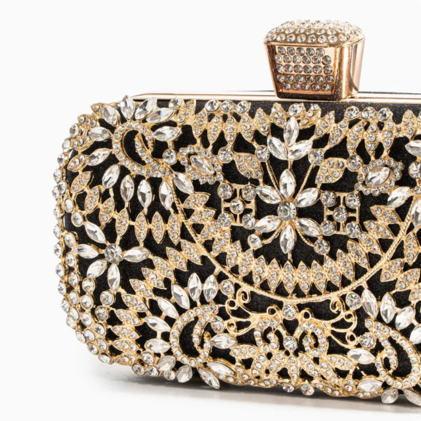 Sabine Dazzle Flower Clutch Bag