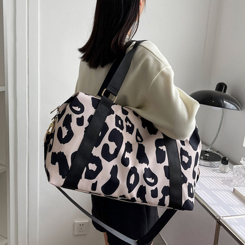 Cow Print Women's Travel Duffel Bag - Spacious & Stylish